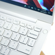 Unlike the black carbon fiber model, you can actually feel the weave on the white XPS 13's glass fiber deck. I’m still not sure if that’s a good or bad thing.